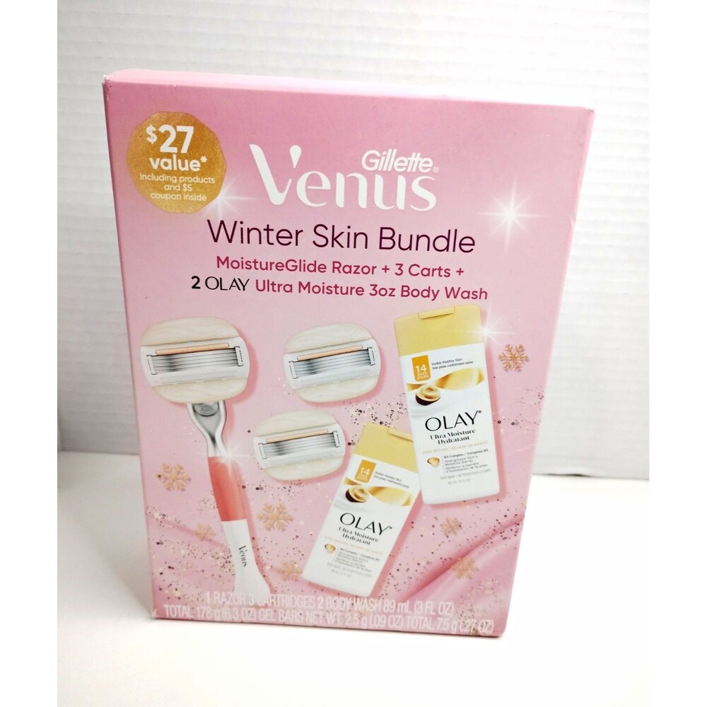 Gillette Venus MoistureGlide Razor Bundle with Cartridges & Body Wash